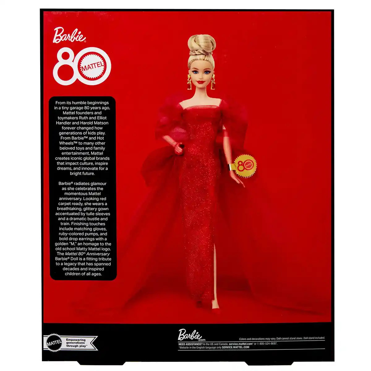 Barbie Mattel 80th Anniversary Doll - Blonde