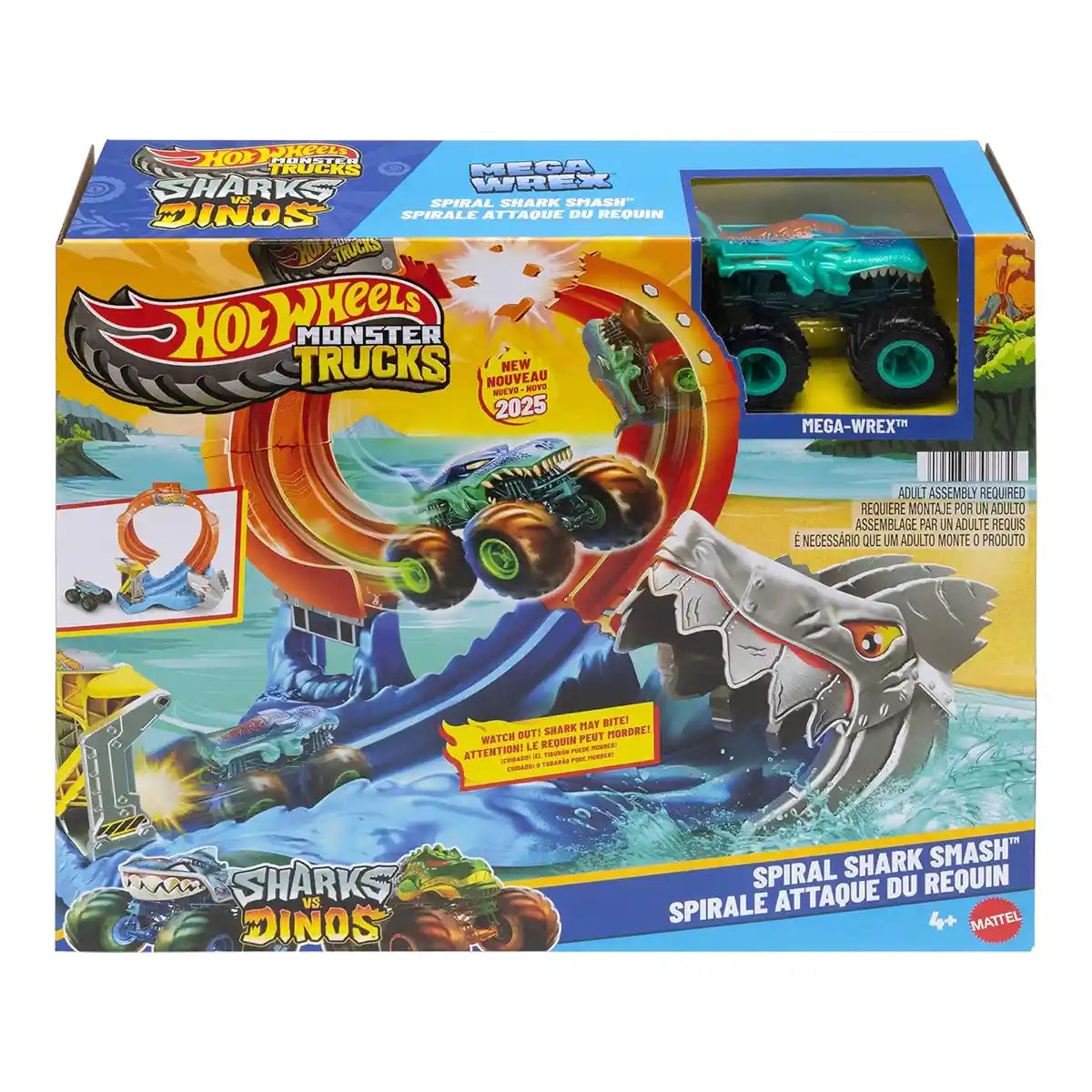 Hot Wheels MT Corkscrew Shark Smash - Kiddy Zone