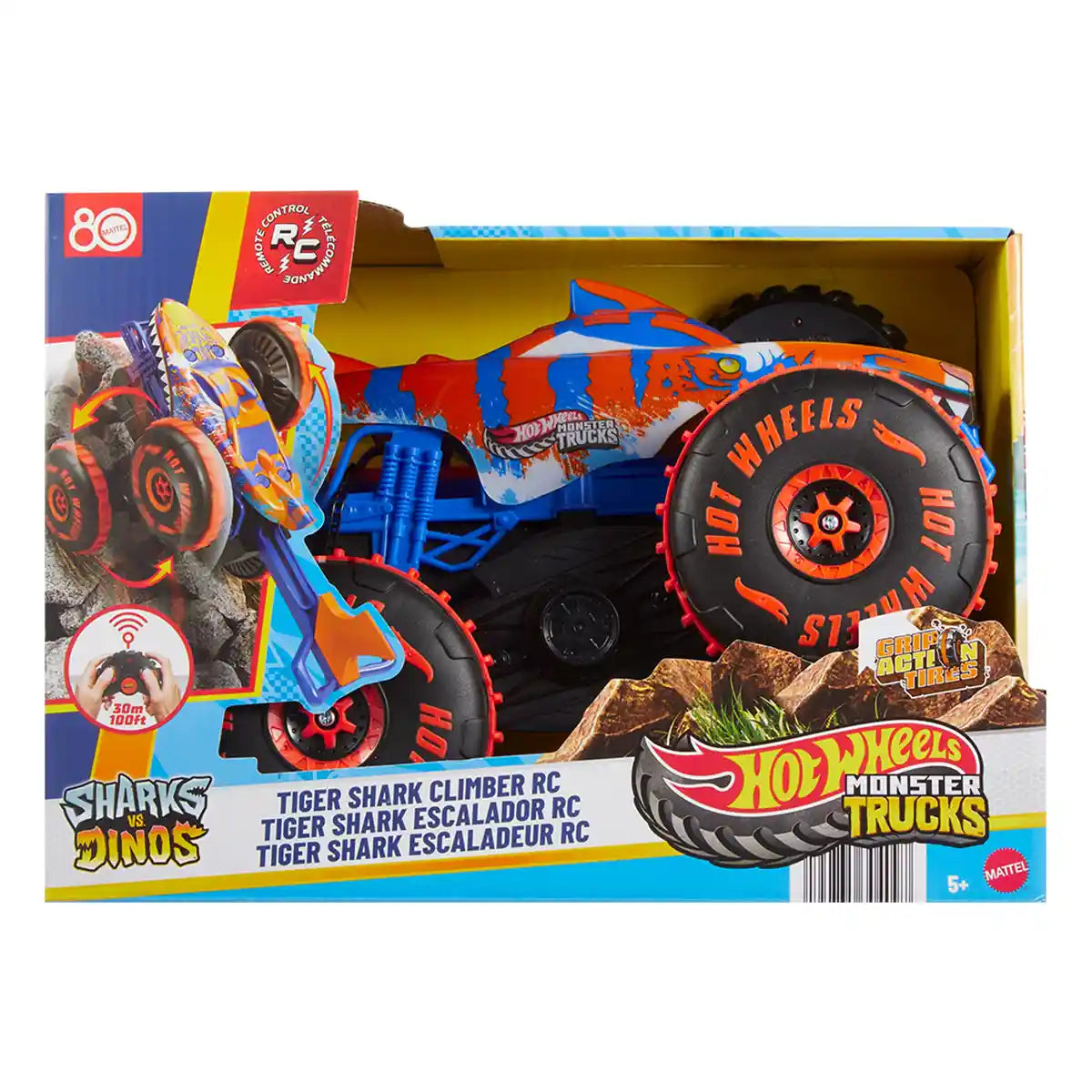 Hot Wheels R/C 1:15 Monster Trucks Tiger Shark Climber