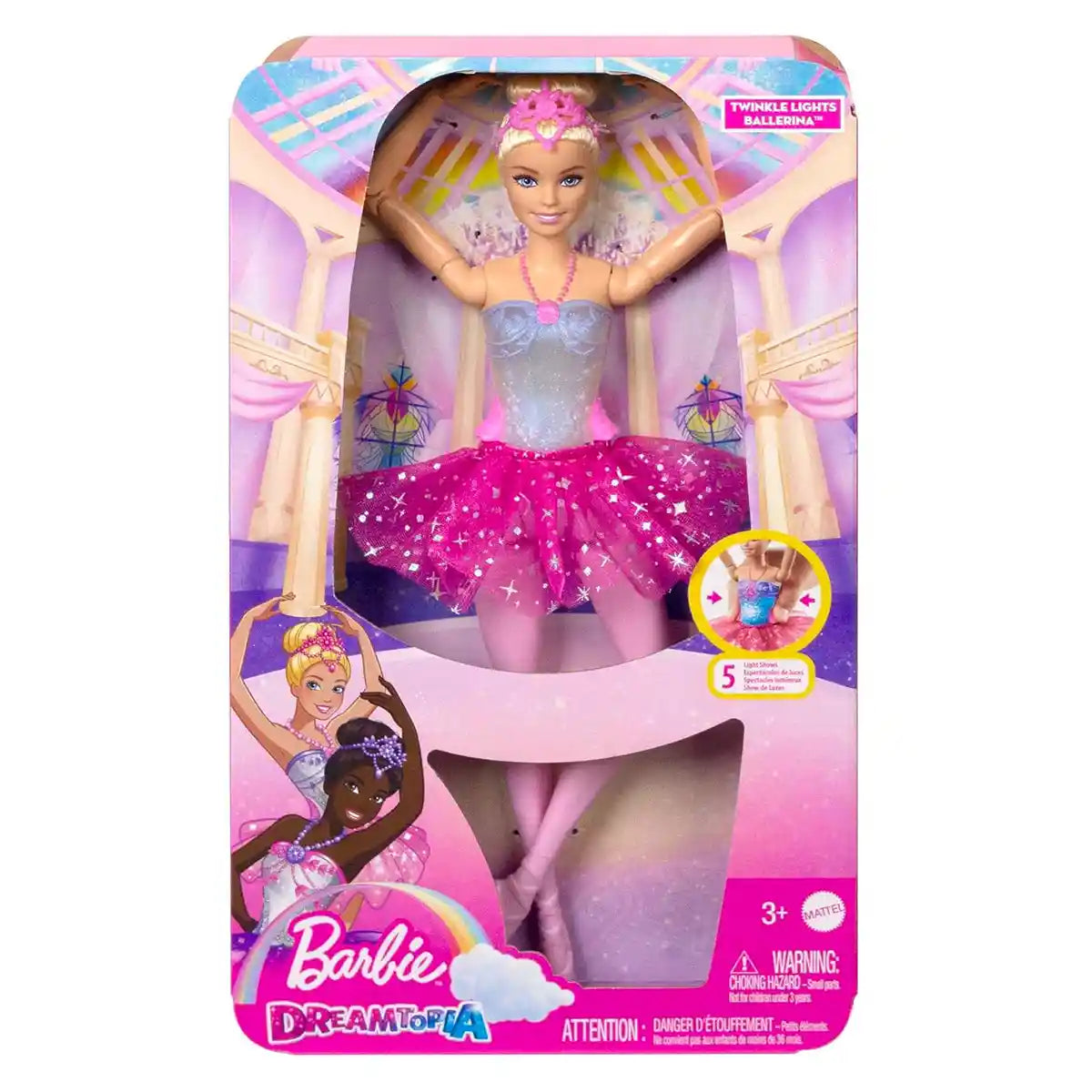 Barbie Dreamtopia Twinkle Lights Ballerina - Blonde - Kiddy Zone