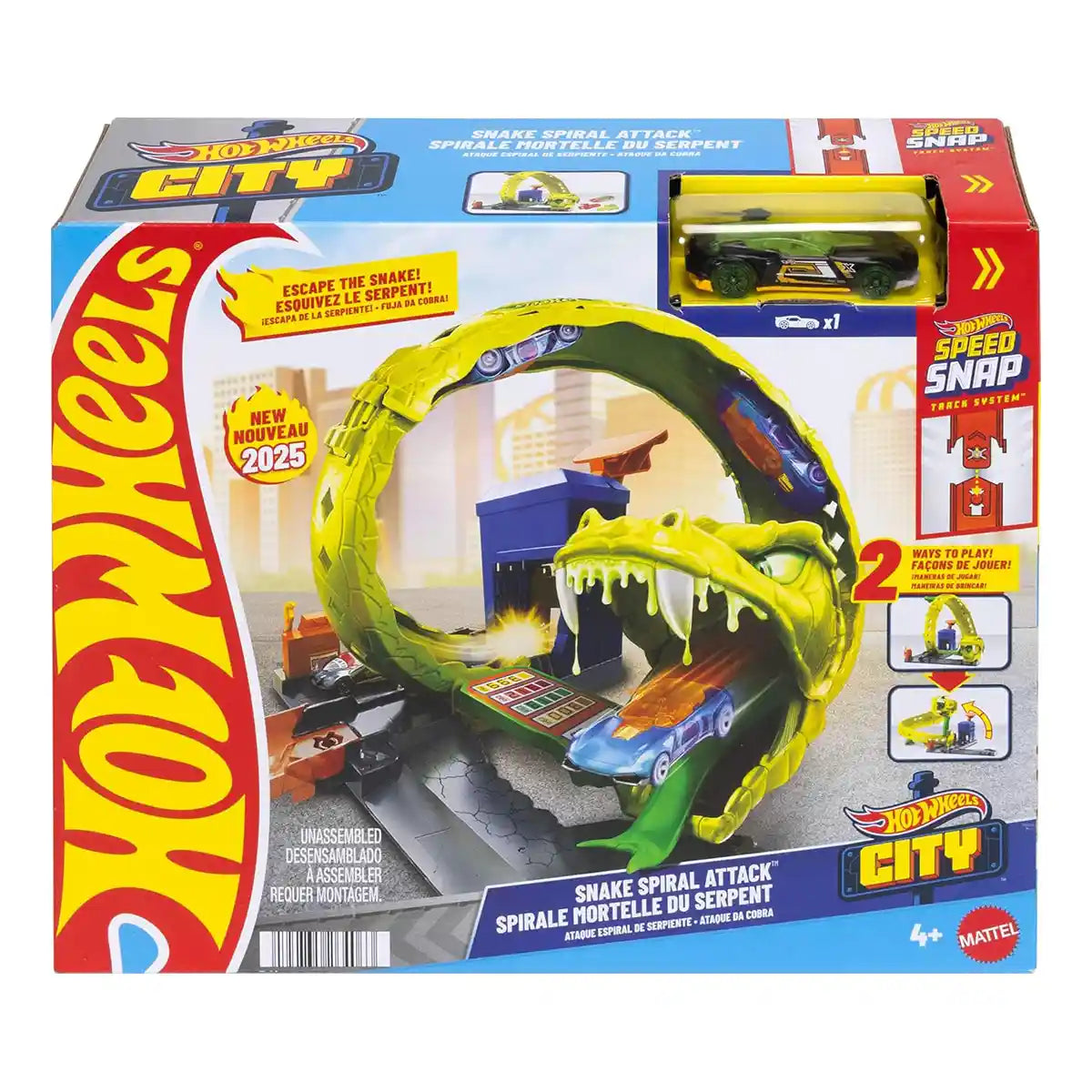 Hot Wheels City Nemesis Snake Strike Attack - Kiddy Zone