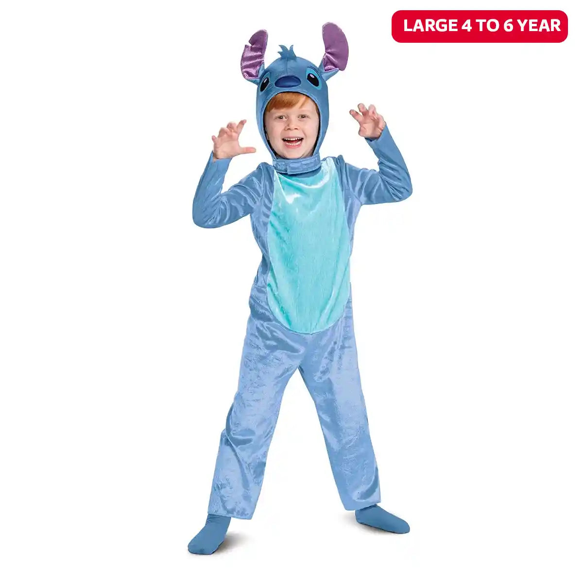 Large - Disney (ديزني) Toddler Stitch Classic Dress Up 4 To 6 Year