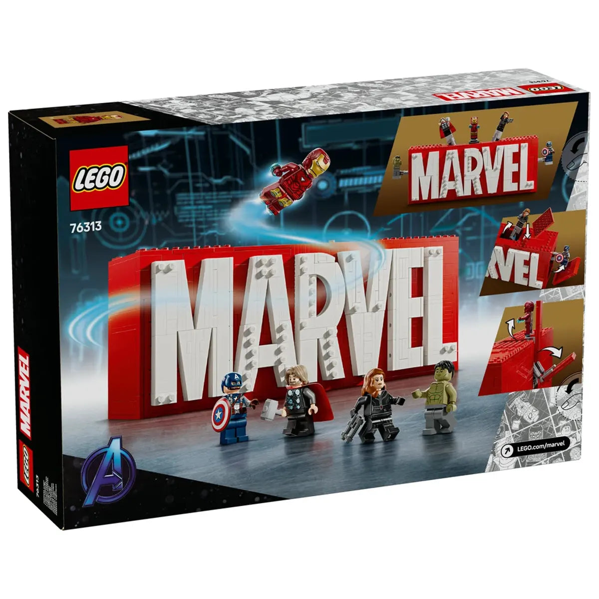 Lego 76313 MARVEL Logo & Minifigures