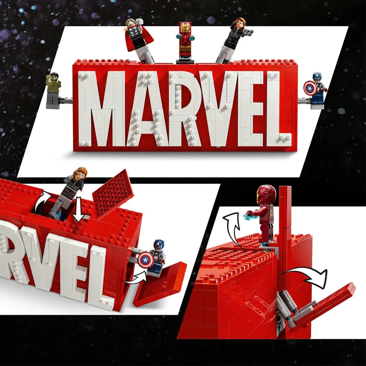 Lego 76313 MARVEL Logo & Minifigures