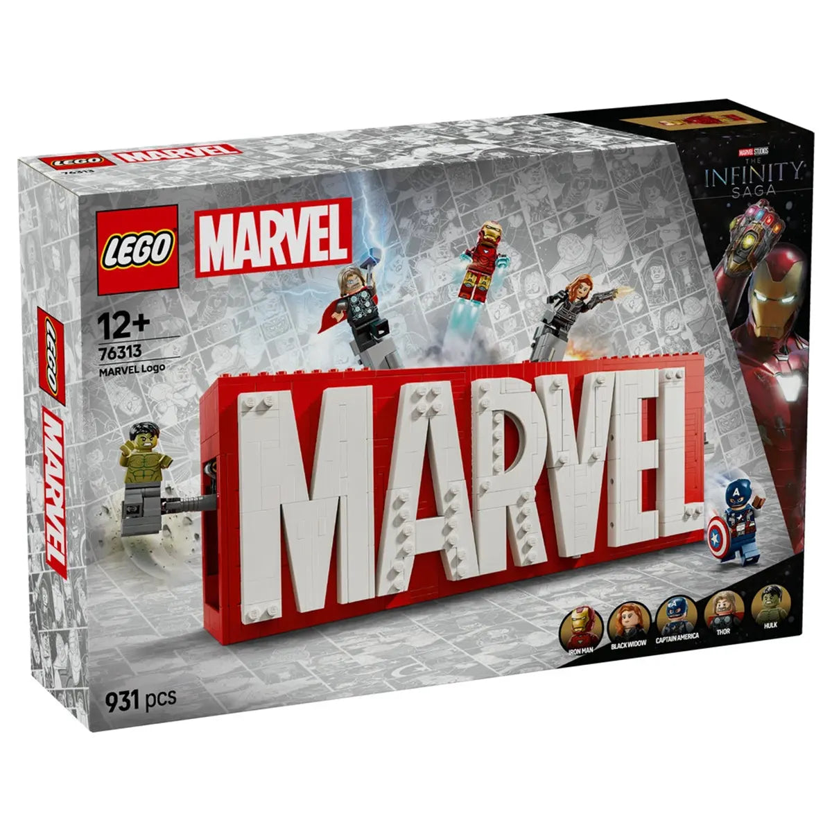 Lego 76313 MARVEL Logo & Minifigures