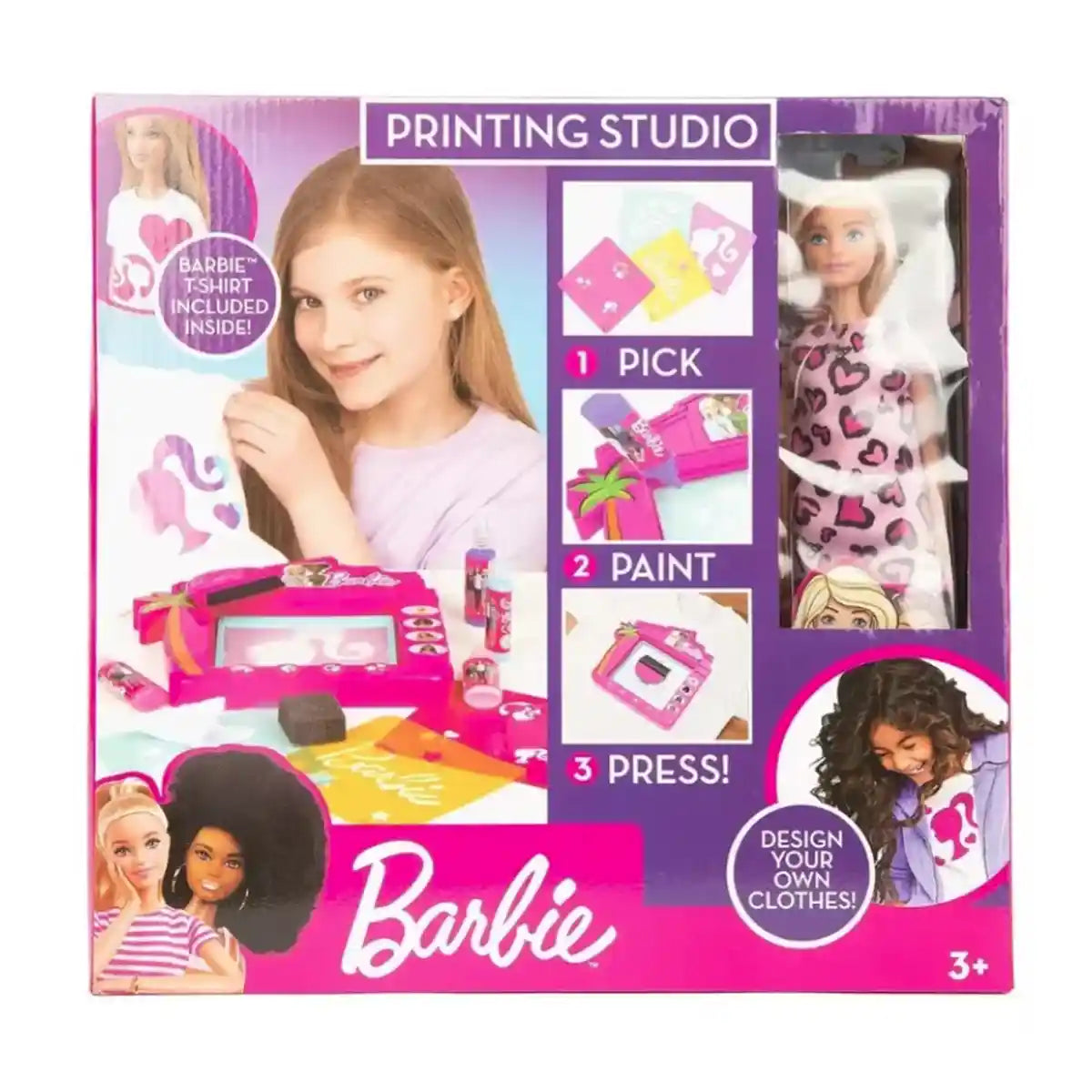 Barbie Printing Studio Including Barbie Doll - 4350 - Kiddy Zone