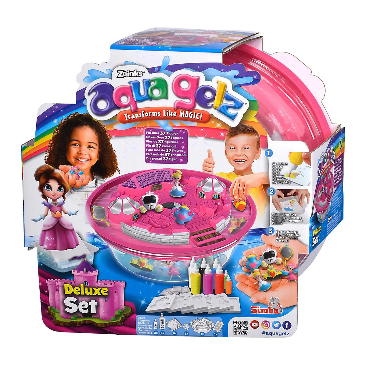 Aqua Gelz Deluxe Castle Playset Pink - Kiddy Zone