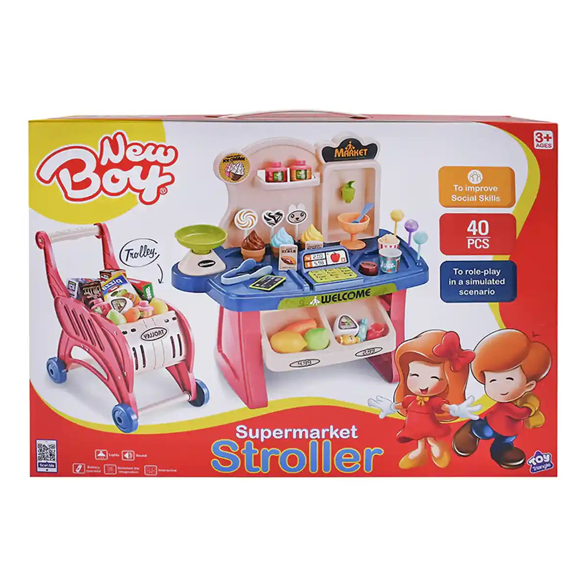 New Boy Supermarket Stroller - Kiddy Zone