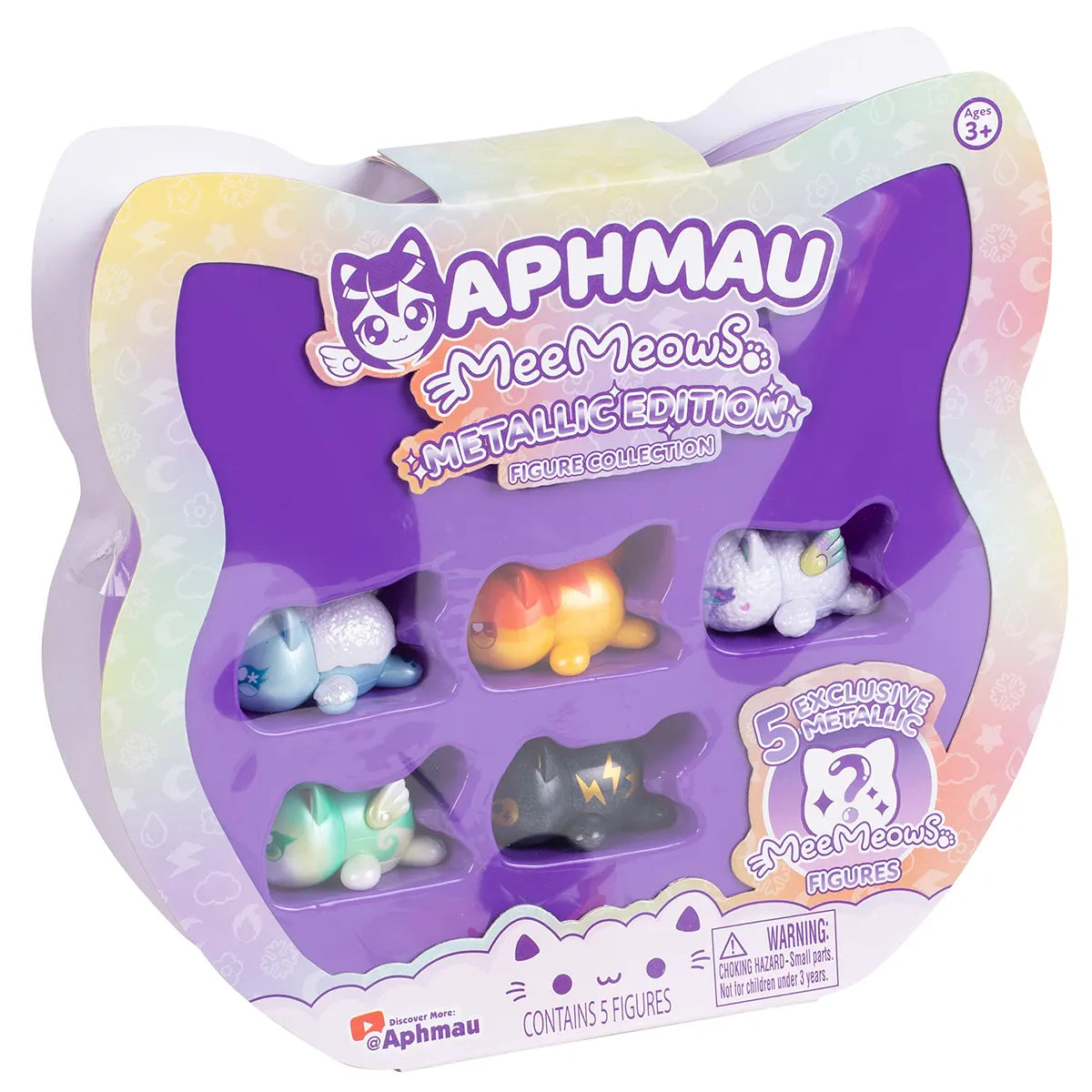 Aphmau Mystery MeeMeow Figures Multi-Pack Elemental Glow Party