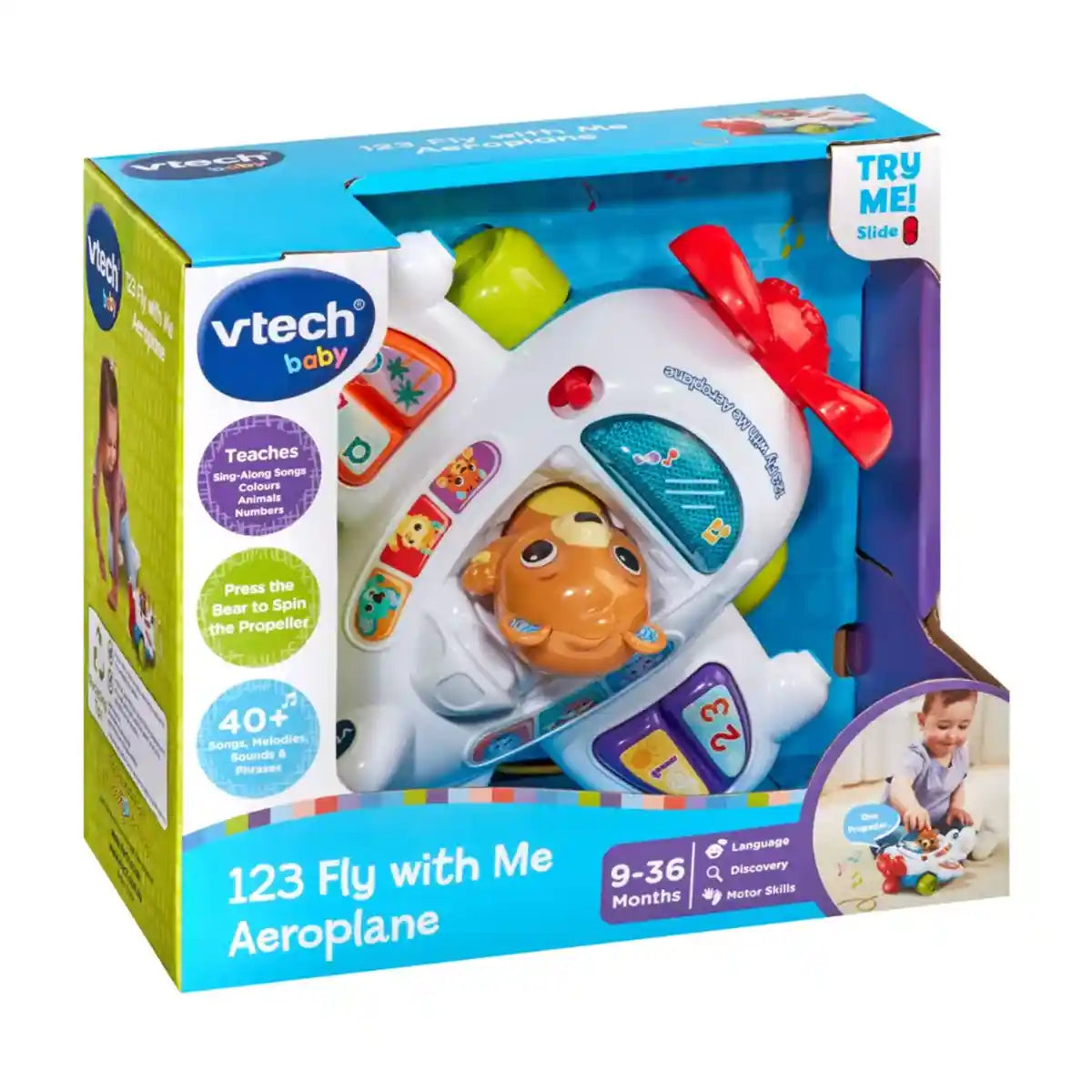 Vtech 123 Fly With Me Aeroplane (Vtuk)