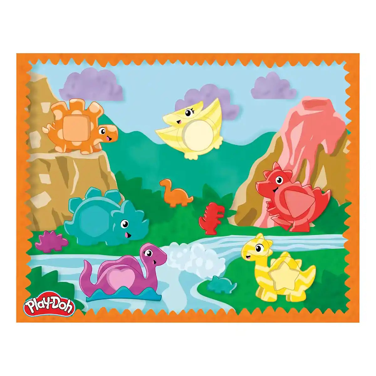 Playdoh Shapes And Colors Dino