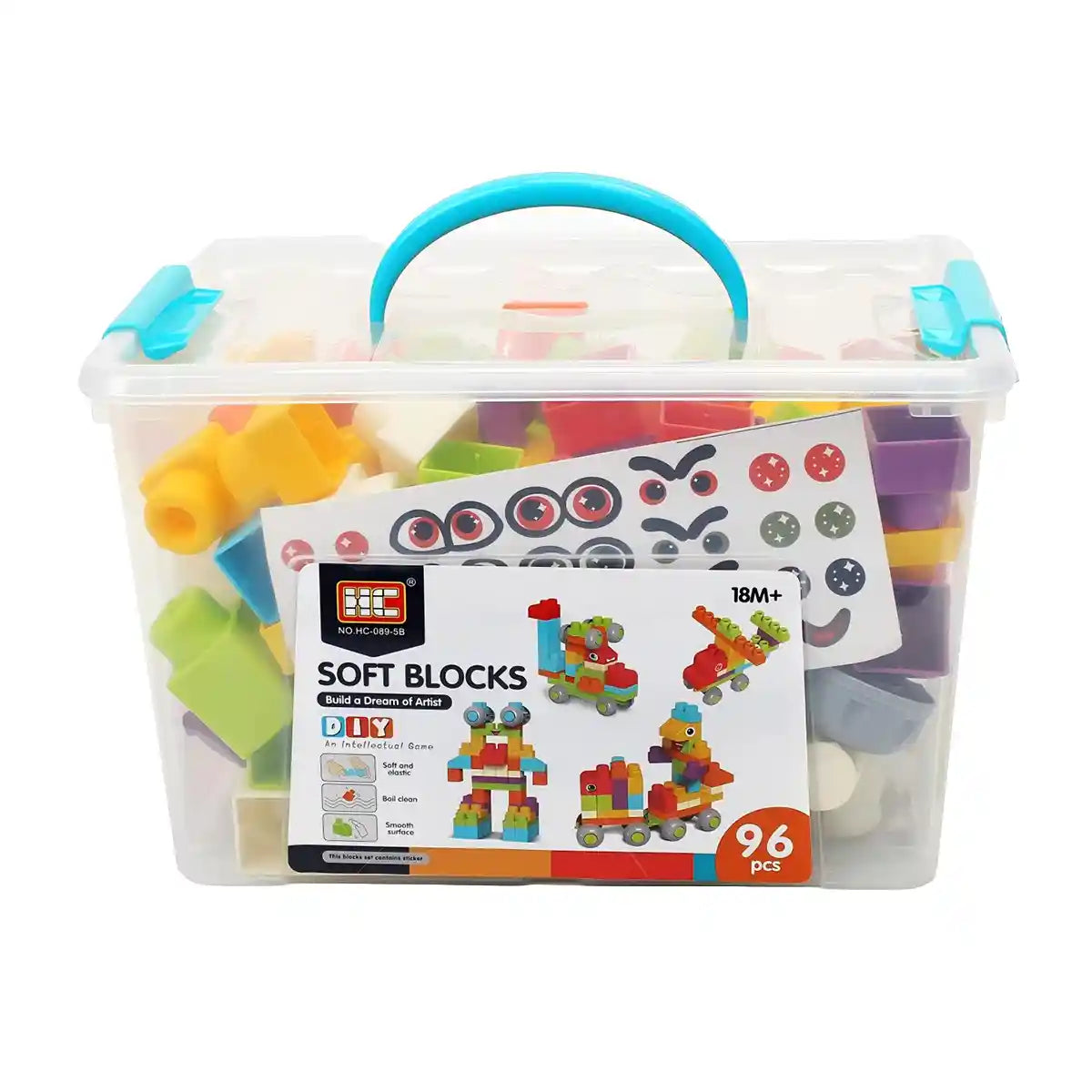 Soft مكعبات بناء 96pcs - 18m+