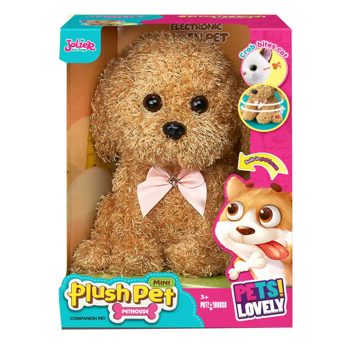 Electronic Plush Pet - Poodle With Rotating Music Recording 3yrs+