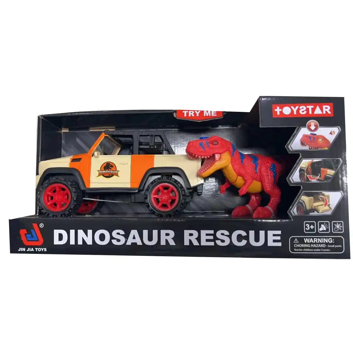 Jinjia Dinosaur Rescue Car Set 3yrs+
