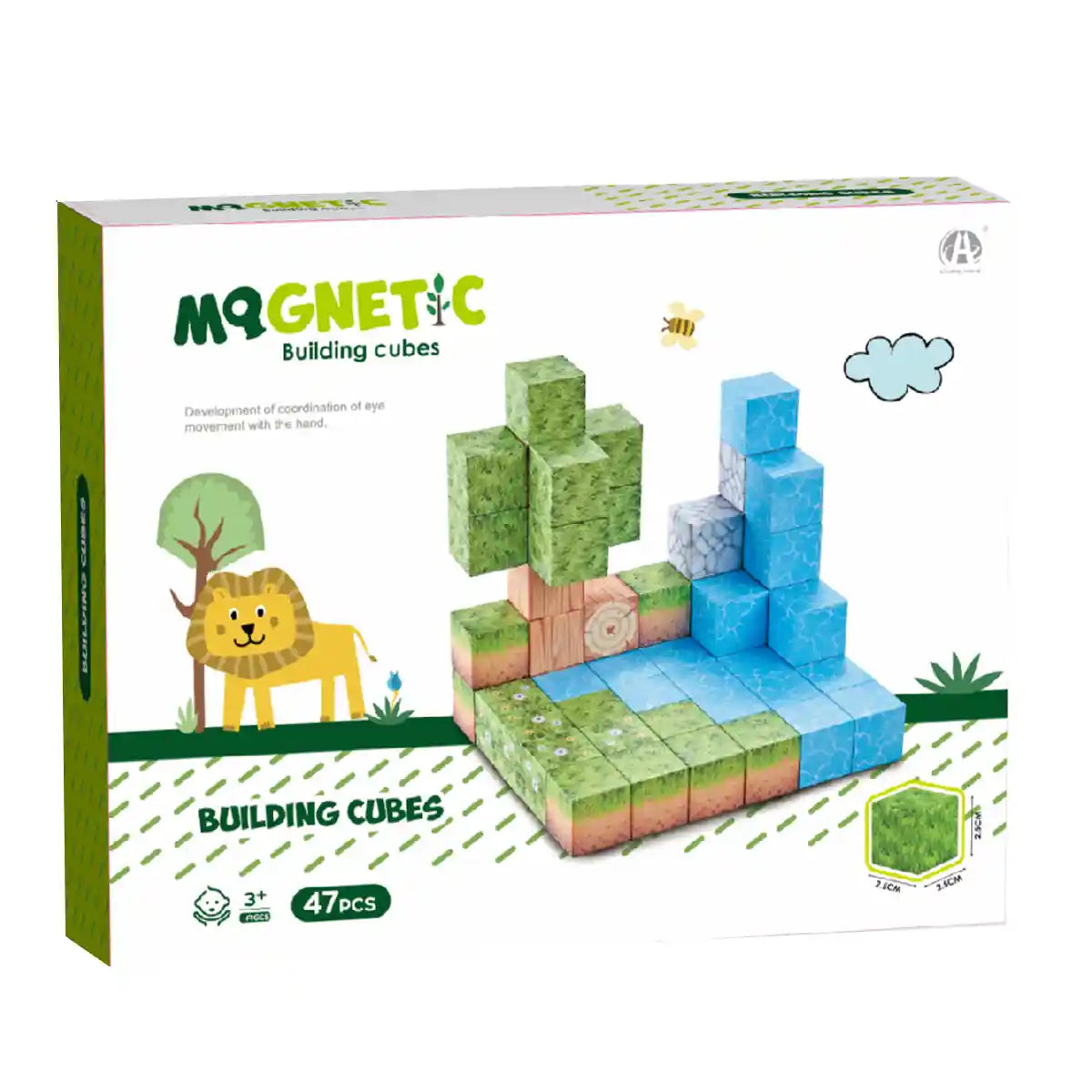 Magnetic Cubes Forest theme 2.5CM 47PCS 3yrs+