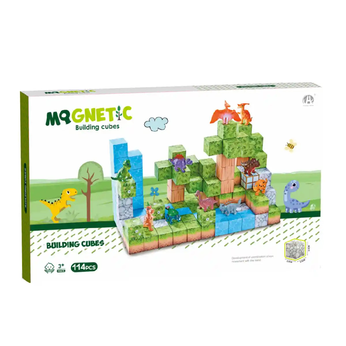 Magnetic Cubes Forest theme 2.5CM 114PCS 3yrs+