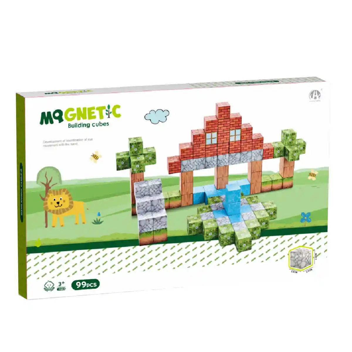 Magnetic Cubes Forest theme 2.5CM 99PCS 3yrs+
