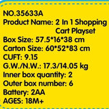 Five Star 2 In 1 Shopping Cart Playset 39pcs 3yrs+