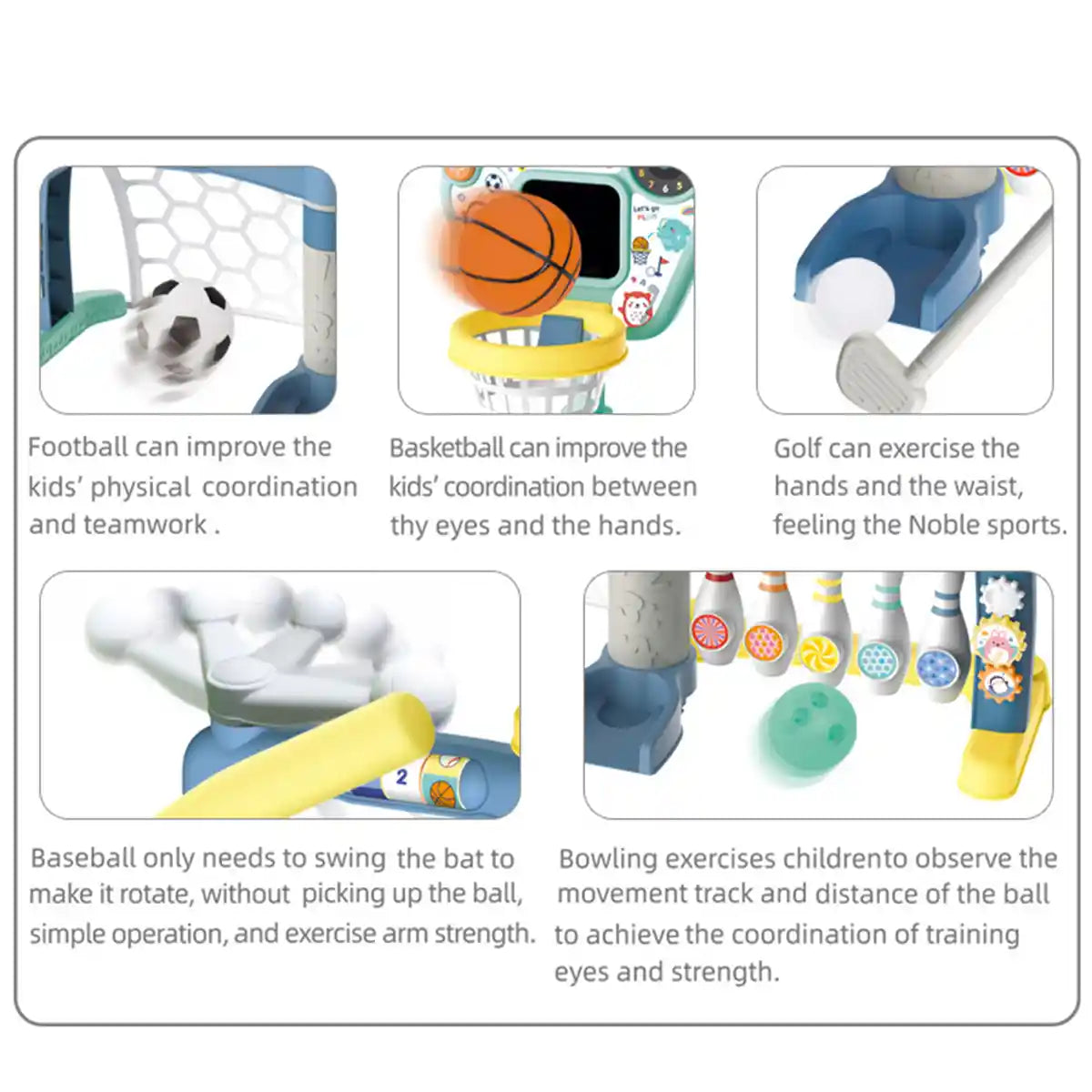 Baoli 5 In 1 Sport Toys 2yrs+