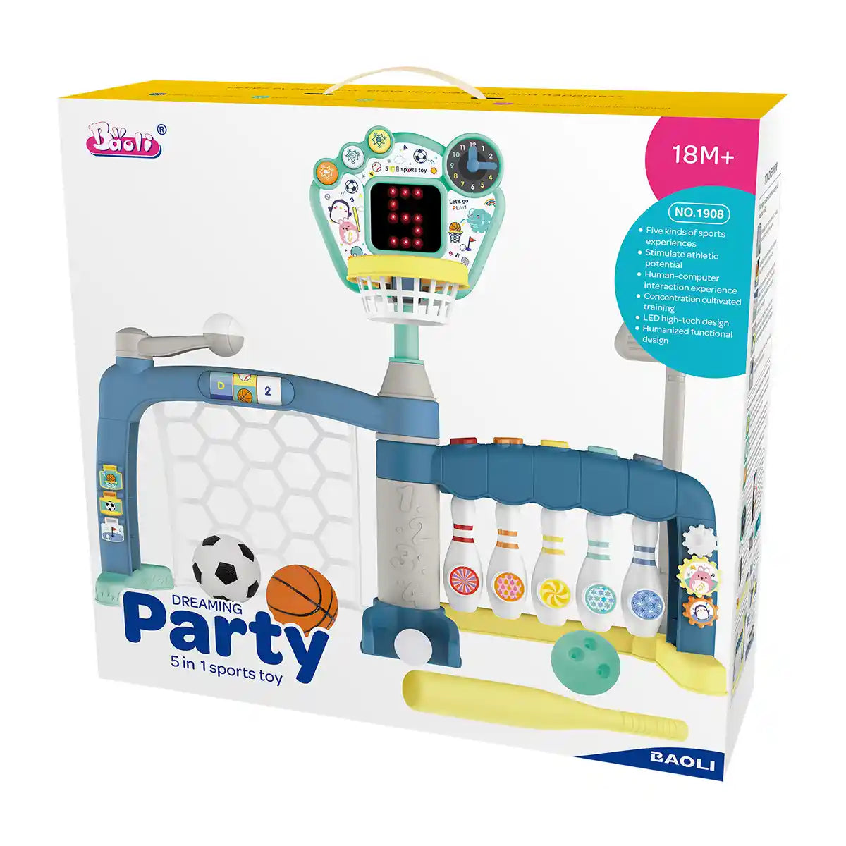 Baoli 5 In 1 Sport Toys 2yrs+