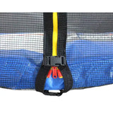 Funjump 10 Ft Blue Trampoline With Outside Short Pole Safety Net & Ladder