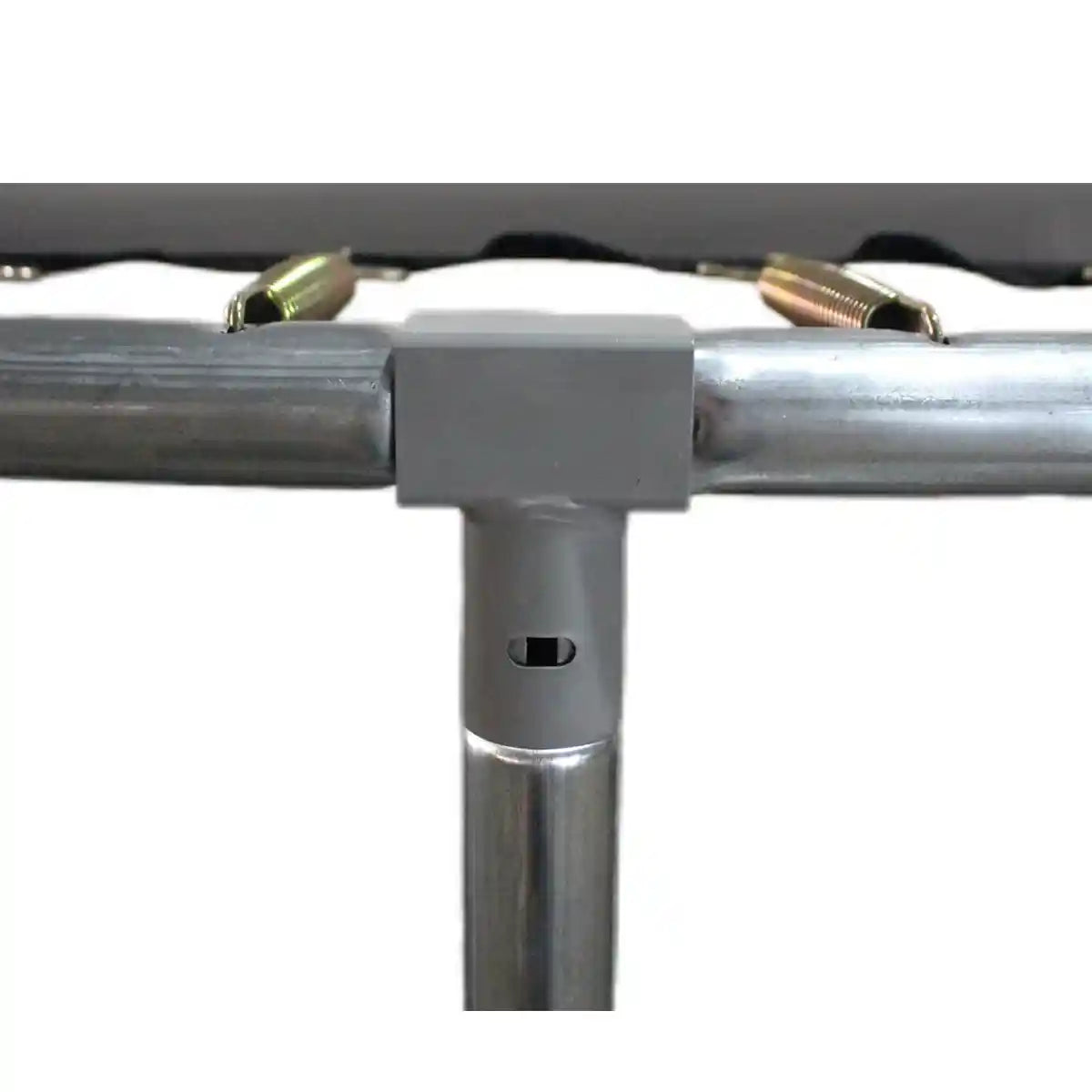 Funjump 10 Ft Blue Trampoline With Outside Short Pole Safety Net & Ladder