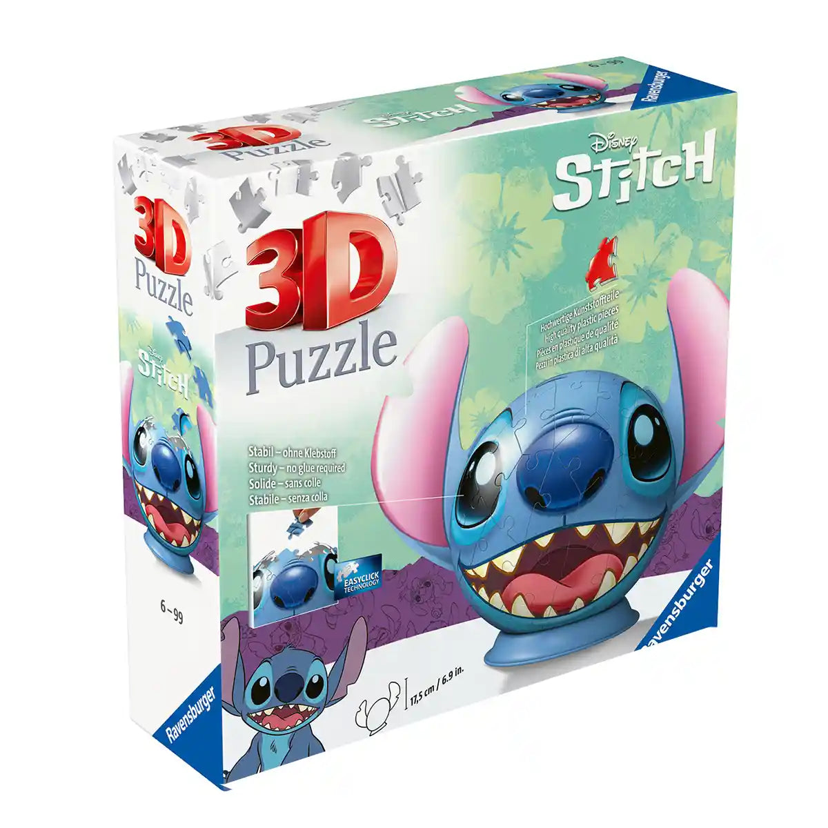 Ravensburger 3D Stitch With Ears 72 Pcs Puzzle