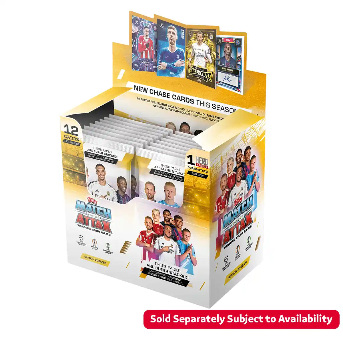 Topps Match Attax 2025/26 - Single Pack (Box of 32 packs) - Sold Separately