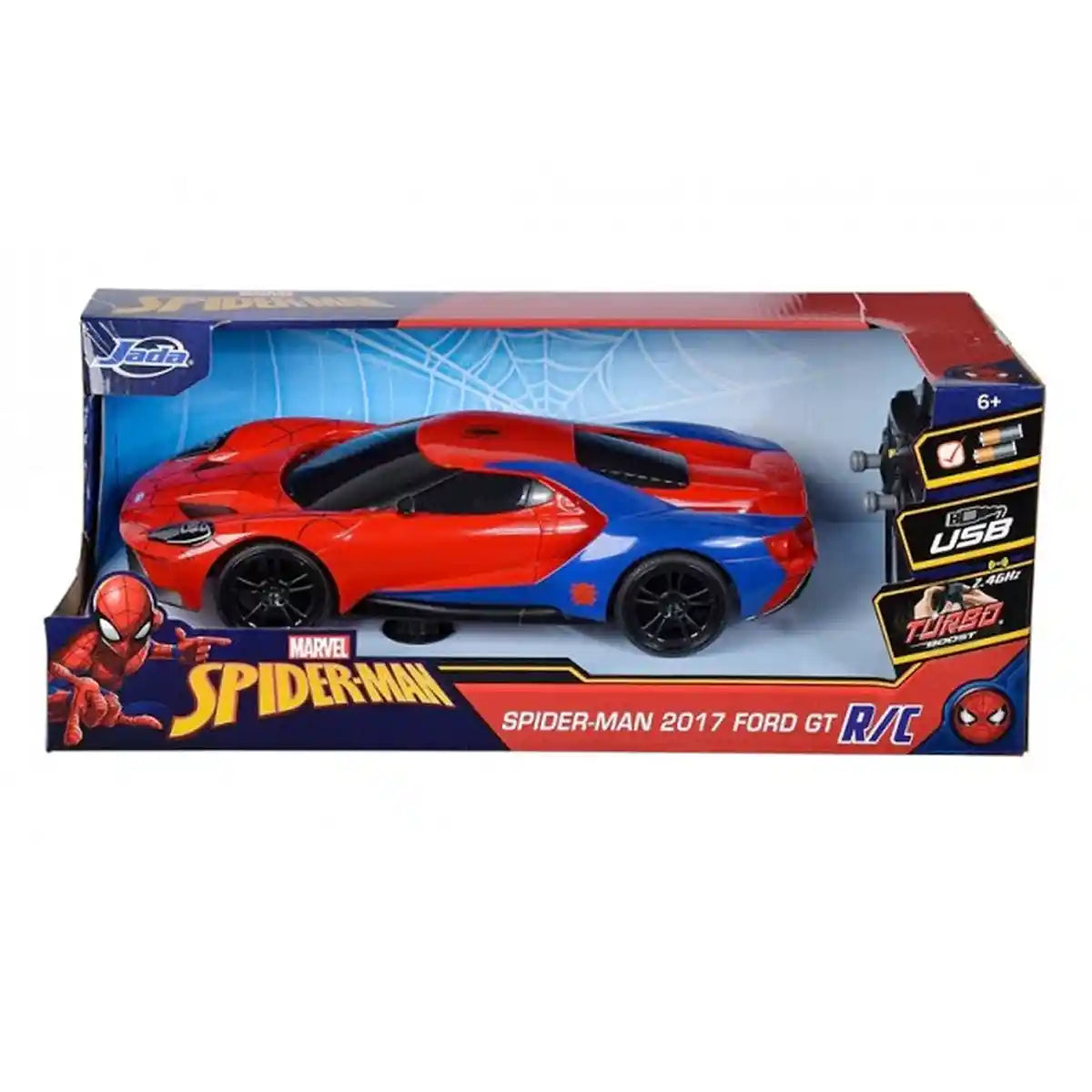 R/C Jada Marvel Spiderman 2017 Ford GT 1:16
