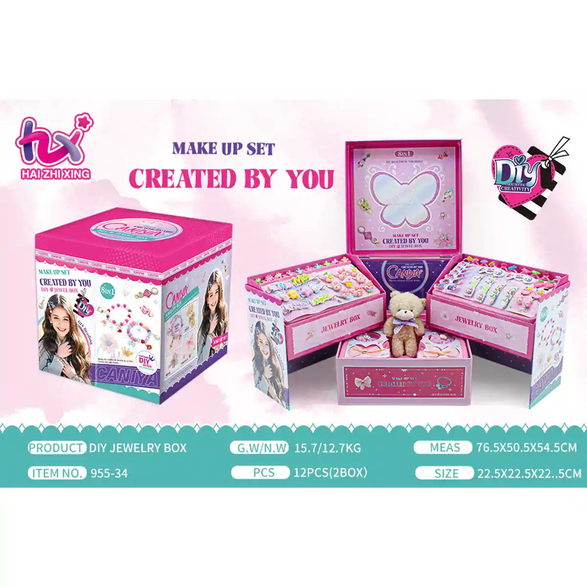 Caniya Diy Jewelry Box 8in1 6yrs+