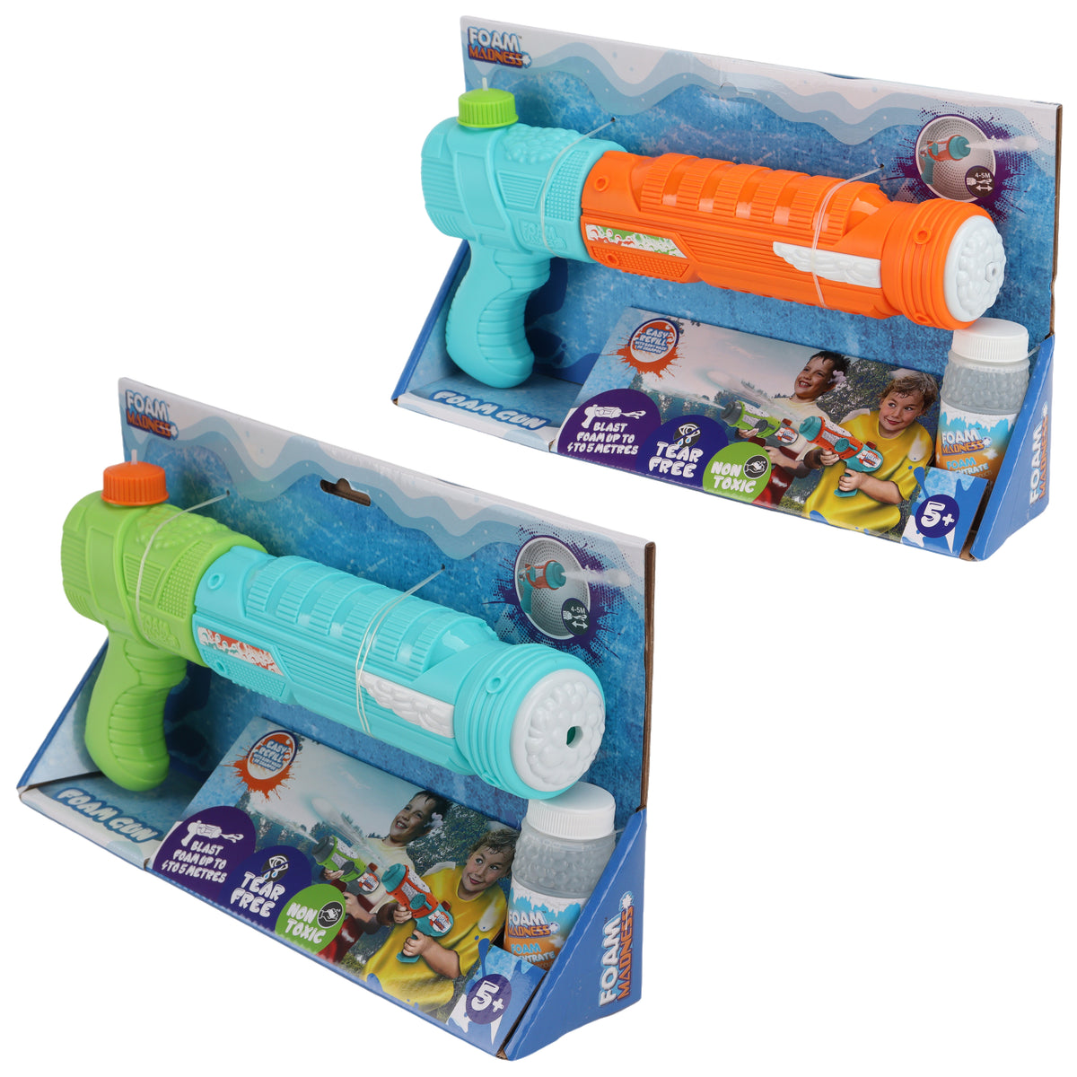 Striped Foam Bubble Gun (5 Years+)