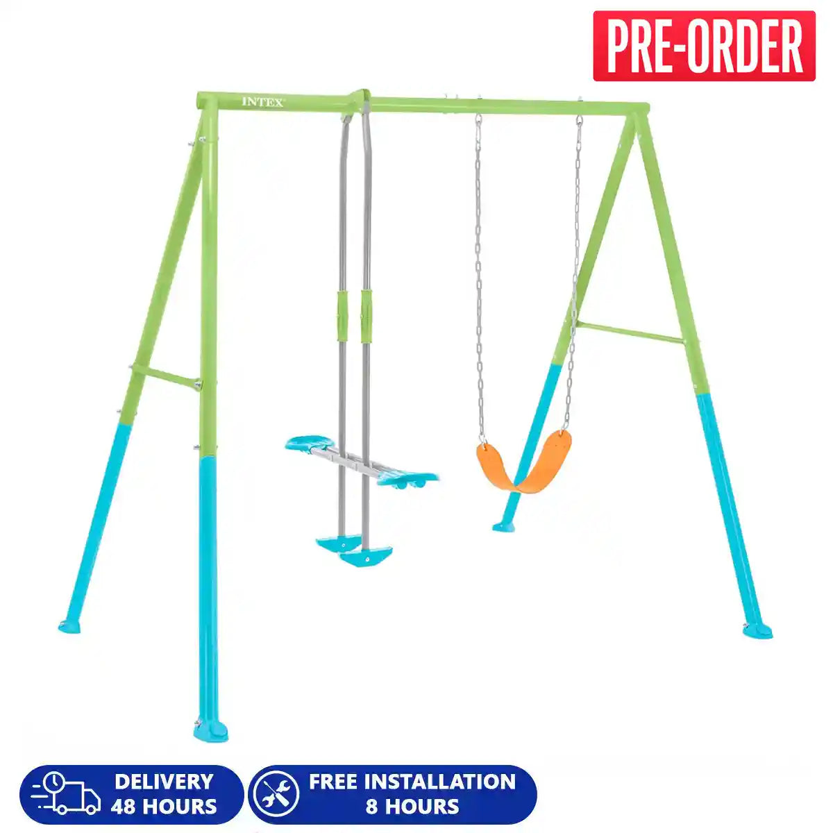 Intex Swing And Glide 2-Feature Set, Age 3-10 - Kiddy Zone