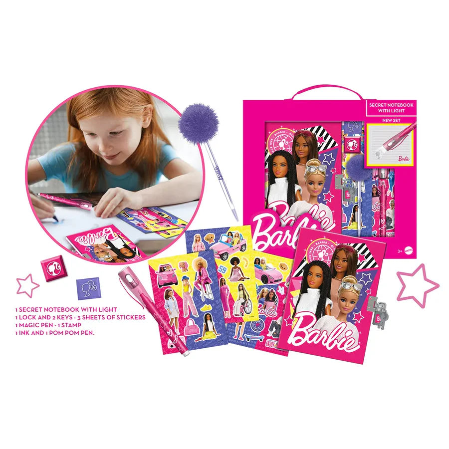 BARBIE SECRET NOTEBOOK WITH MAGIC PEN - Kiddy Zone