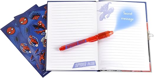 SPIDER-MAN SECRET NOTEBOOK WITH MAGIC PEN - Kiddy Zone