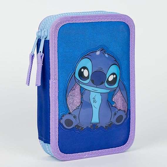 STITCH 3 ZIPPER PENCIL CASE - Kiddy Zone