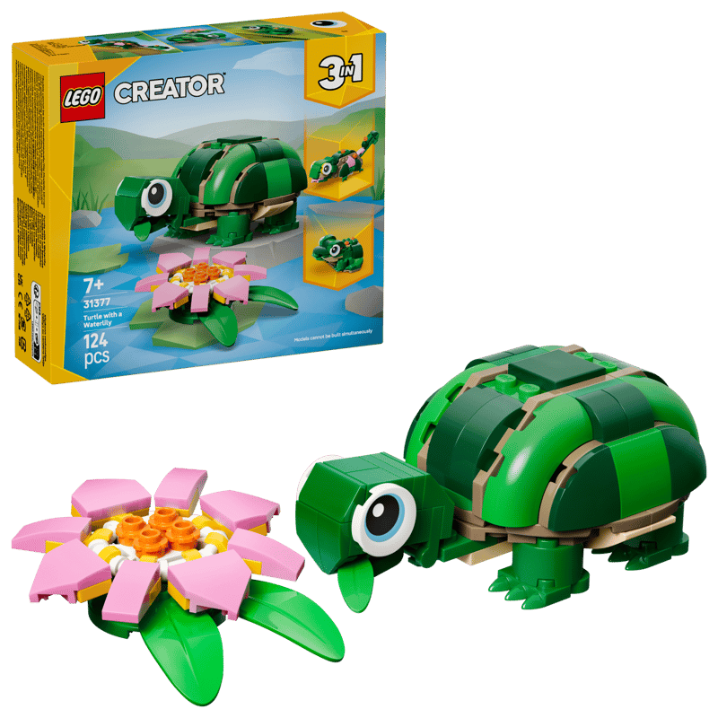LEGO® Creator 3 in 1 Turtle with a Water Lily Flower 31377