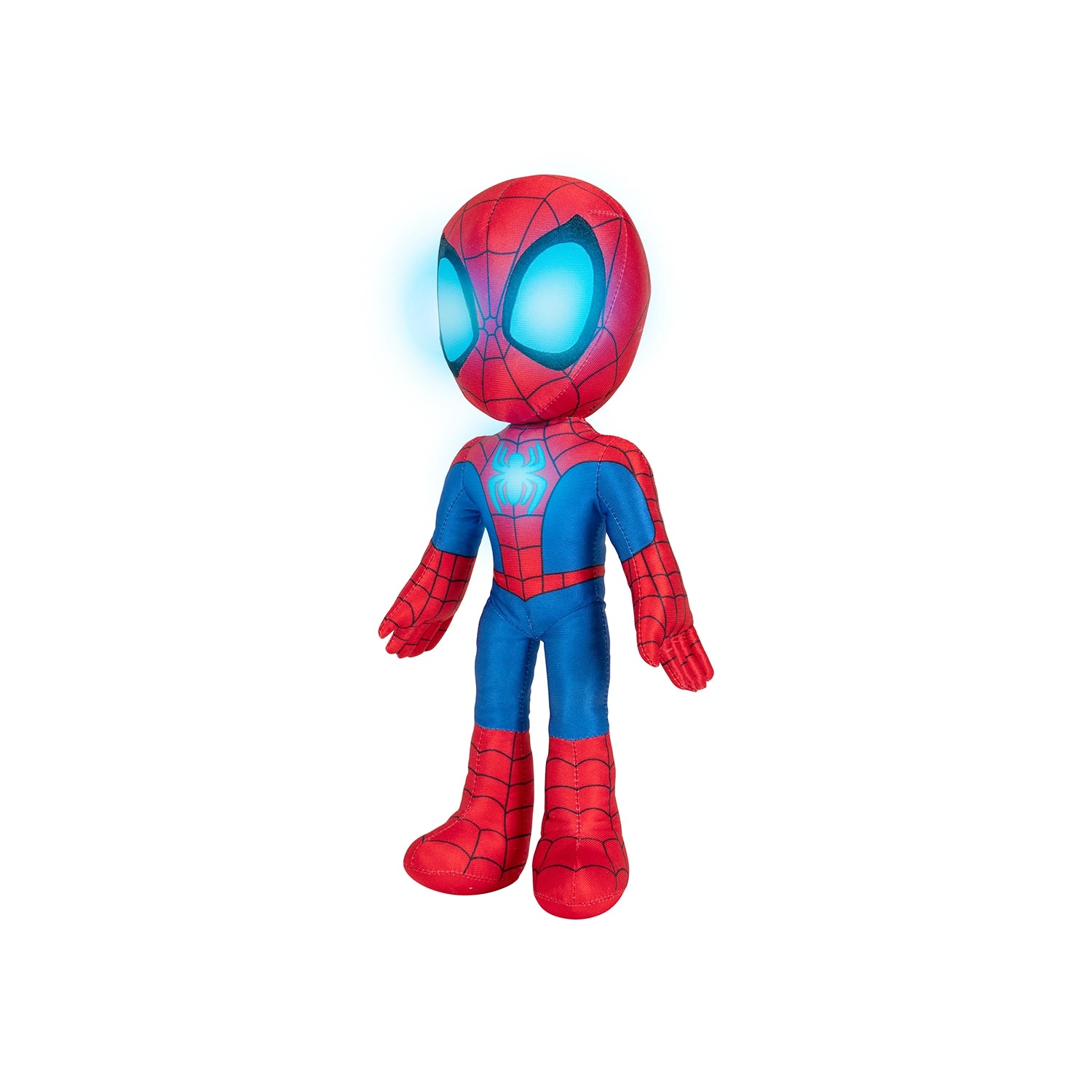 SPIDEY N FRIENDS FEAT PLUSH GLOW WEB B/O