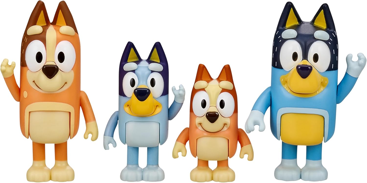 Bluey Heeler Family Figure 4-Pack