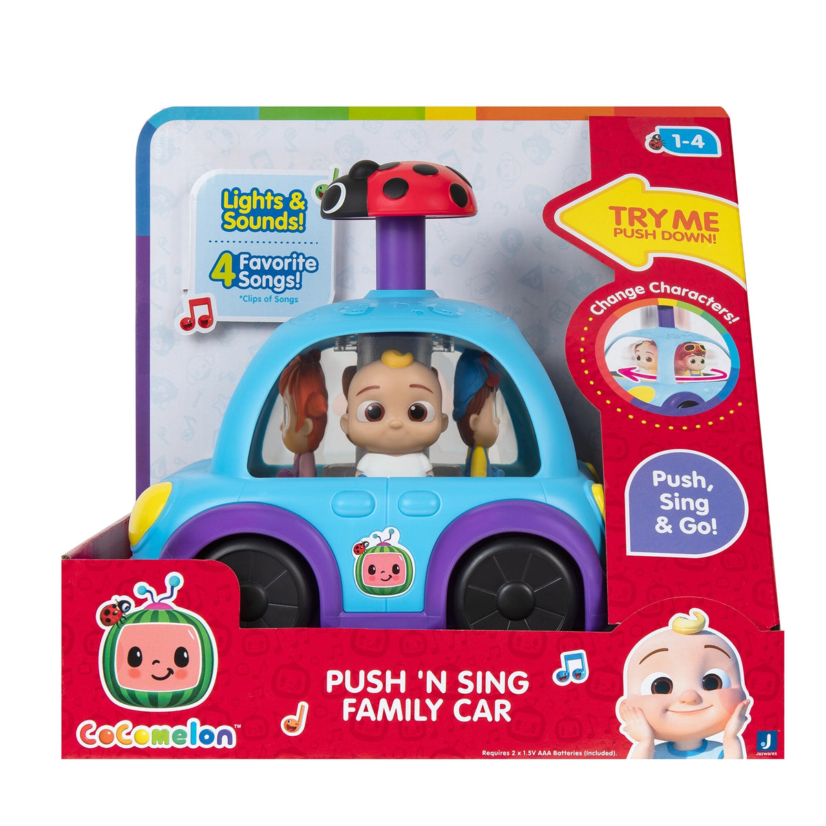 COCOMELON VEHICLE PUSH N SING BO