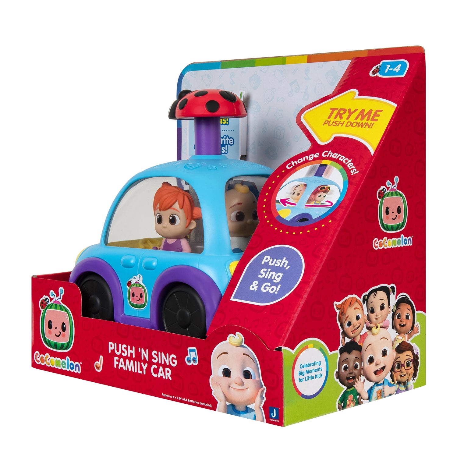 COCOMELON VEHICLE PUSH N SING BO