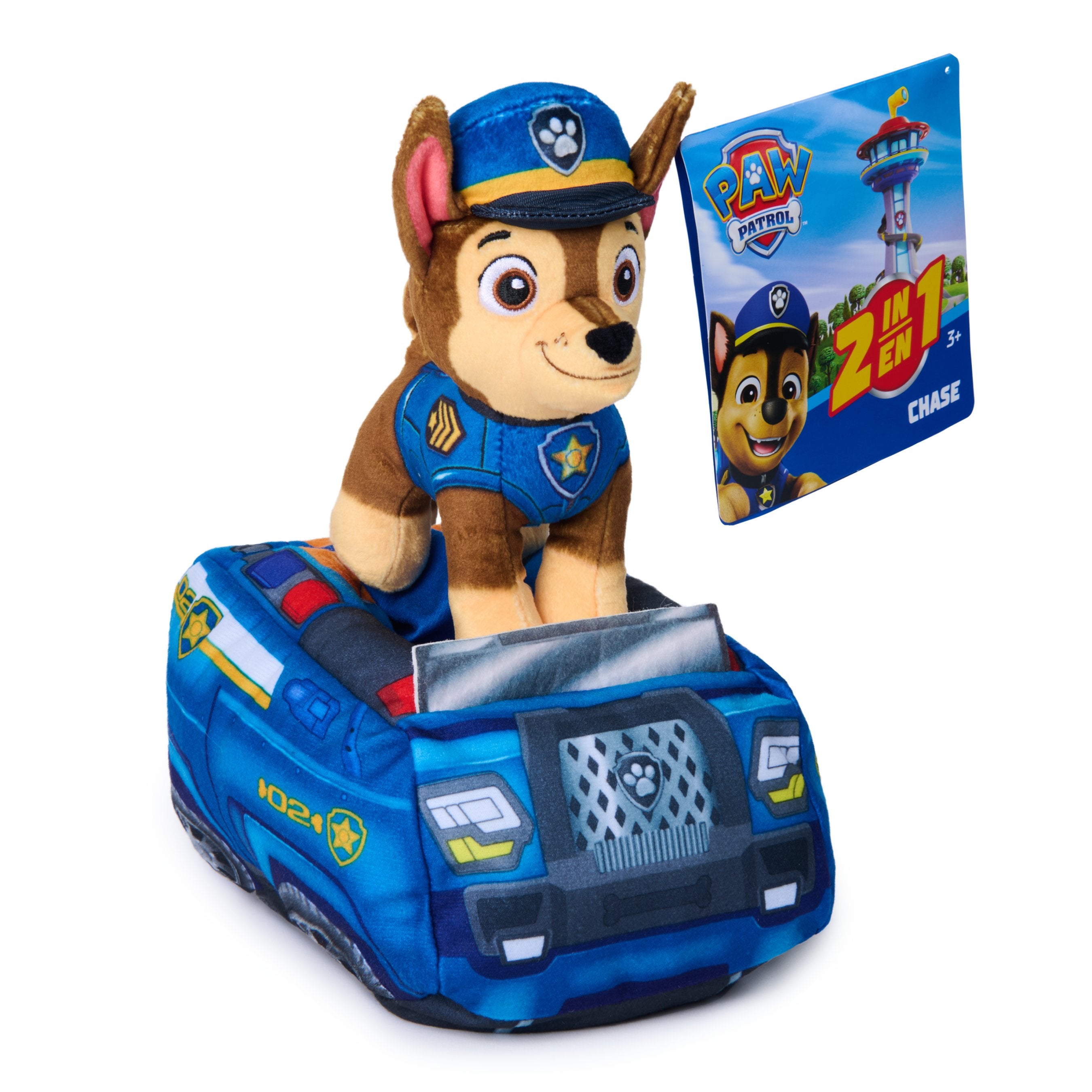 Paw Patrol Plush 2 In 1 Vehicle Chase - Kiddy Zone