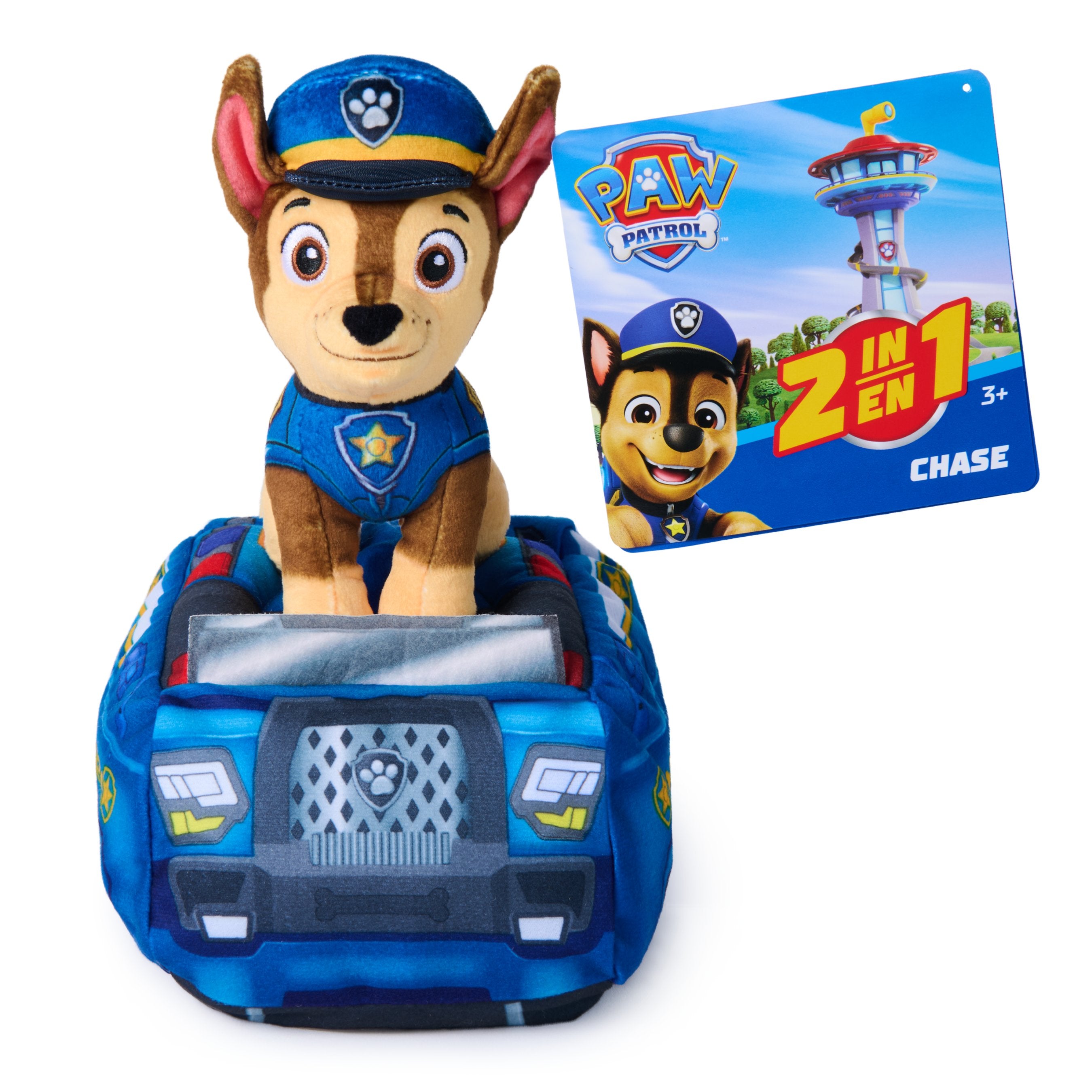 Paw Patrol Plush 2 In 1 Vehicle Chase - Kiddy Zone