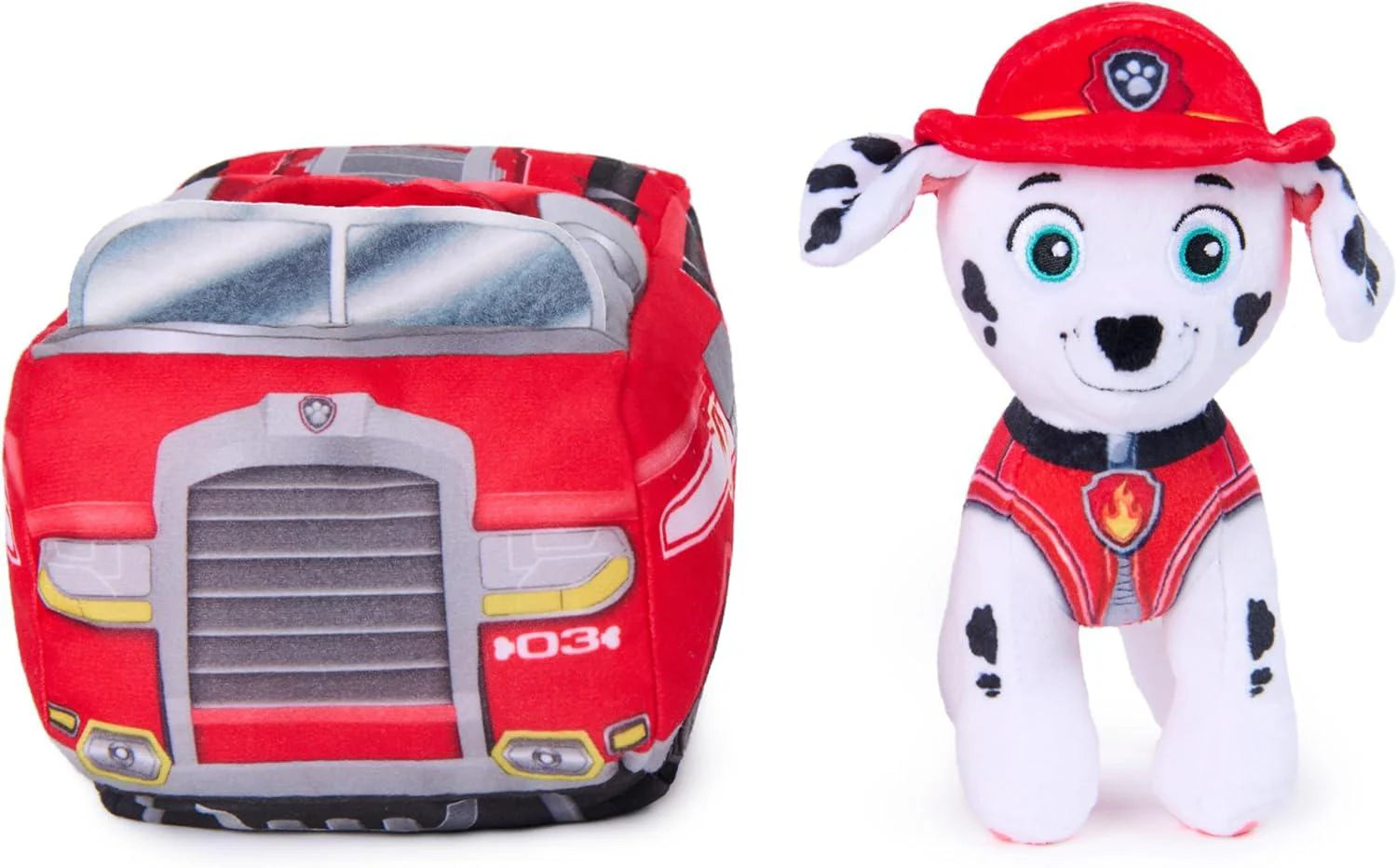 Paw Patrol Plush 2 In 1 Vehicle Marshall - Kiddy Zone