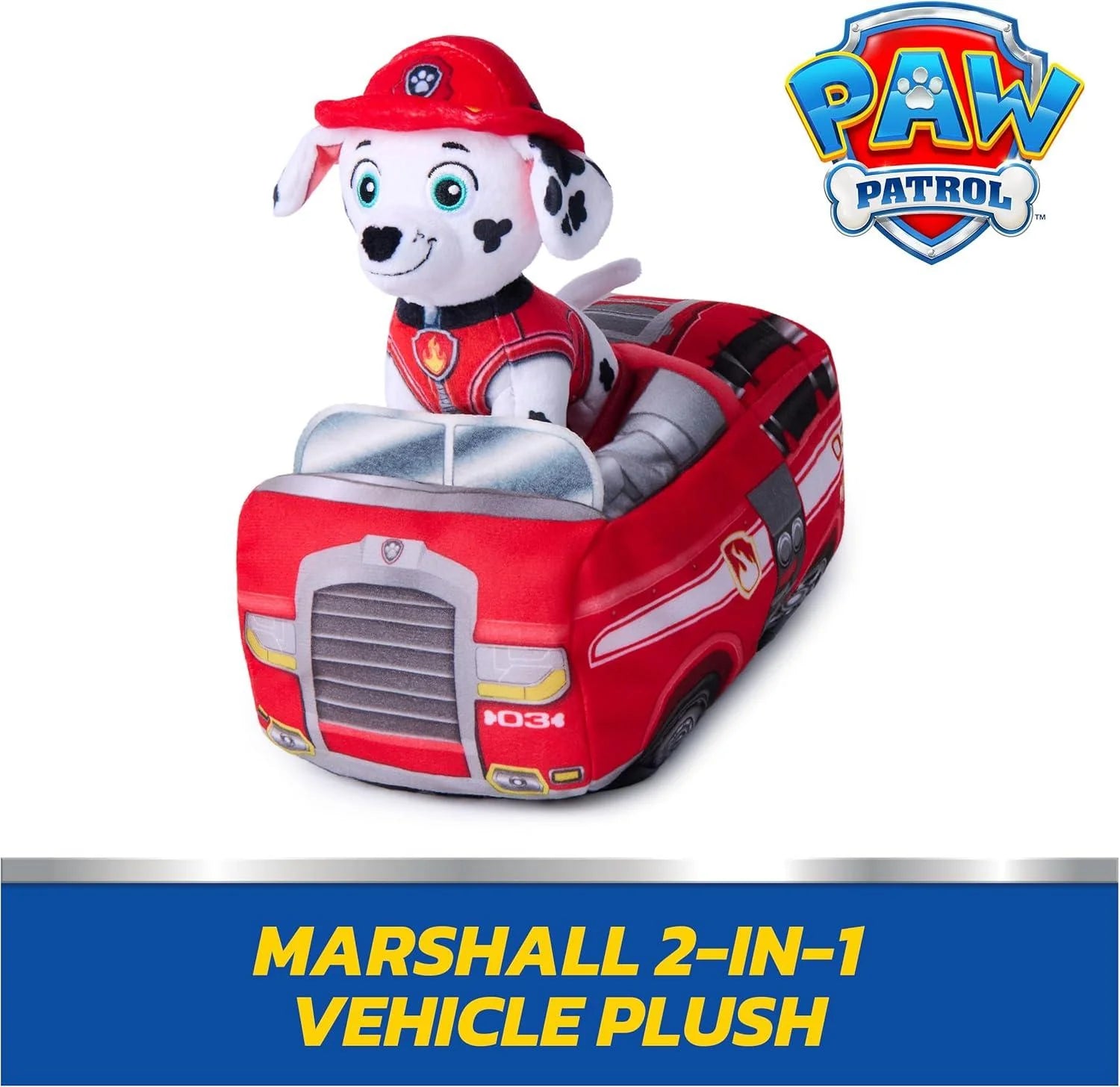 Paw Patrol Plush 2 In 1 Vehicle Marshall - Kiddy Zone