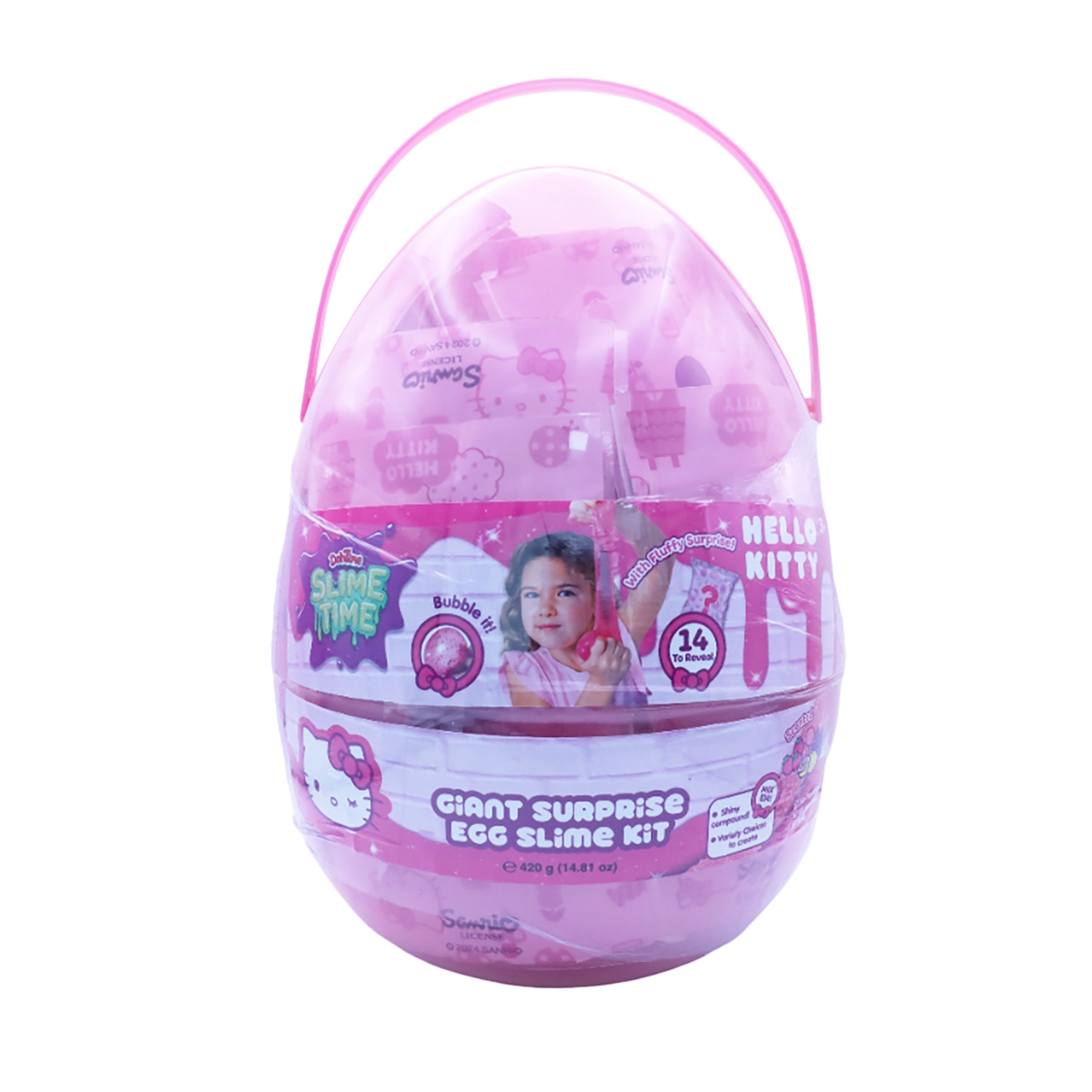 SLIMETIME H.KITTY GIANT SURP. EGG KIT