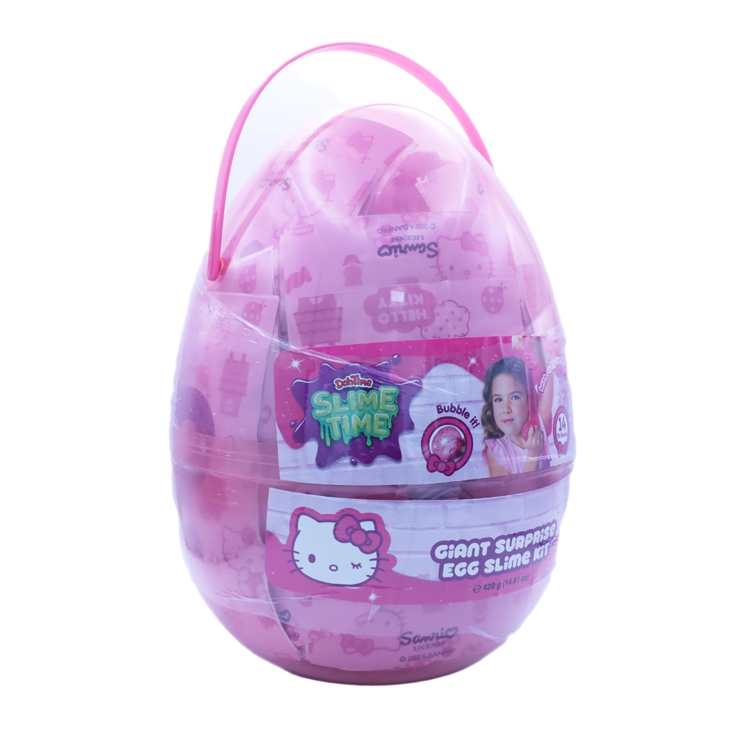 SLIMETIME H.KITTY GIANT SURP. EGG KIT