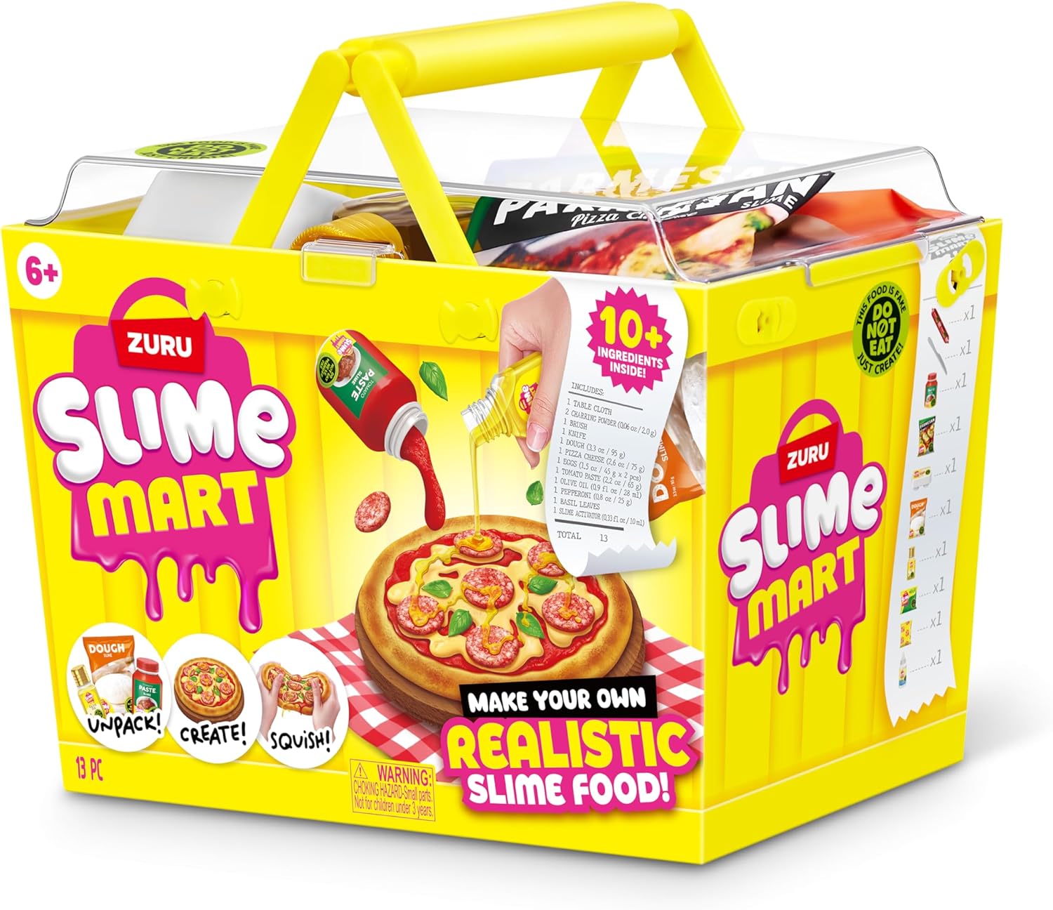 Slime Mart Small Shopping Basket – Pizza (Series 1)