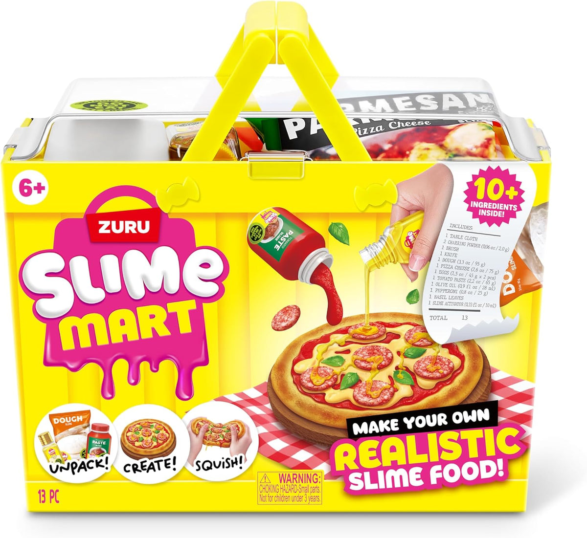 Slime Mart Small Shopping Basket – Pizza (Series 1)