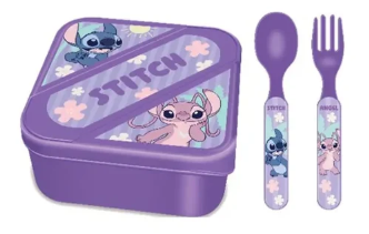 Stitch  Lunch Box With Cutlery