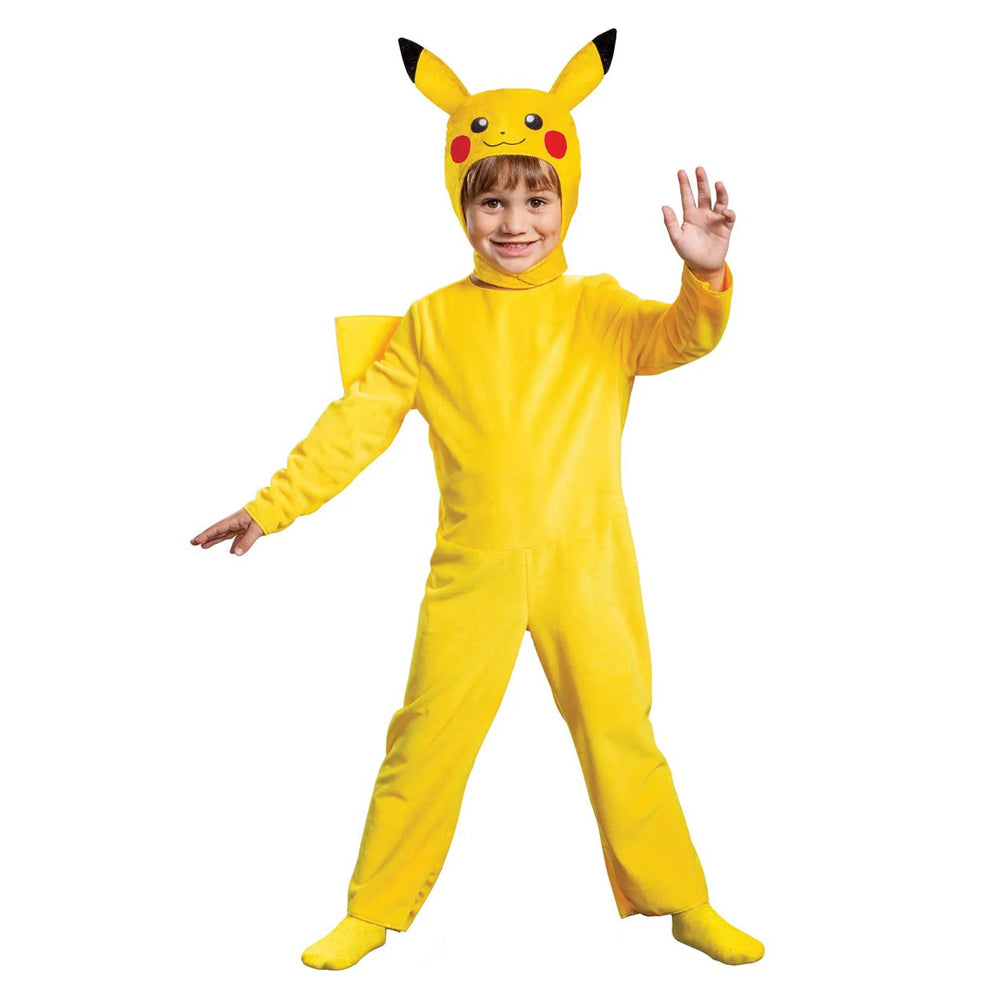 PIKACHU JUMPSUIT DELUXE DRESS-UP SMALL 4-6 YEARS - Kiddy Zone